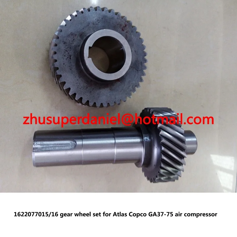 

Genuine gear wheel set driven gear shaft 1622077015/16 for AC GA37-75 screw air compressor parts