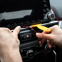 Universal Car Moulding Decoration Car DIY Dashboard Trim Strip Edge Gap Styling Interior Accessories Strip With Scraper