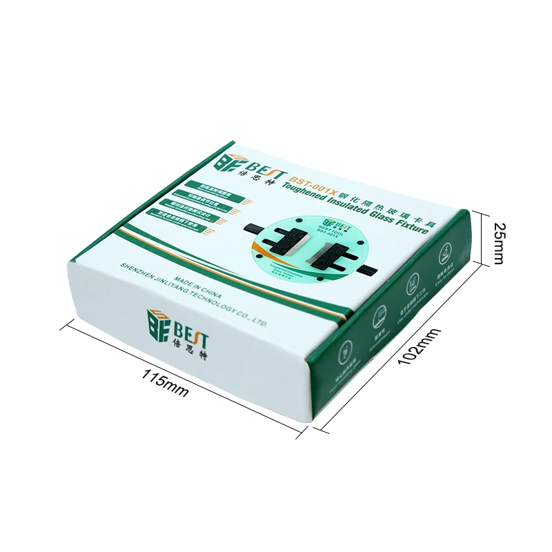 Plantilla de vidrio para placa base móvil, Mini microscopio resistente al calor, soporte redondo, Chips IC fijos, estación de eliminación de pegamento, herramientas de reparación DIY