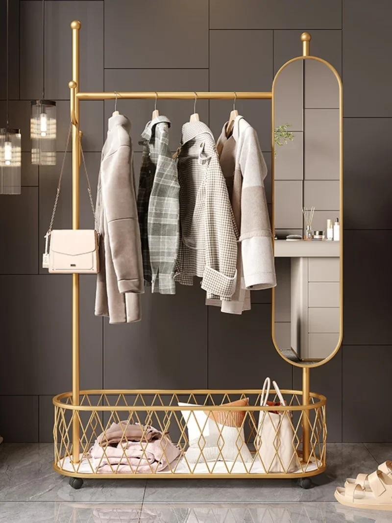 Rotating Full-Length Coat Integrated Simple Household Bedroom Dressing Mirror Clothes