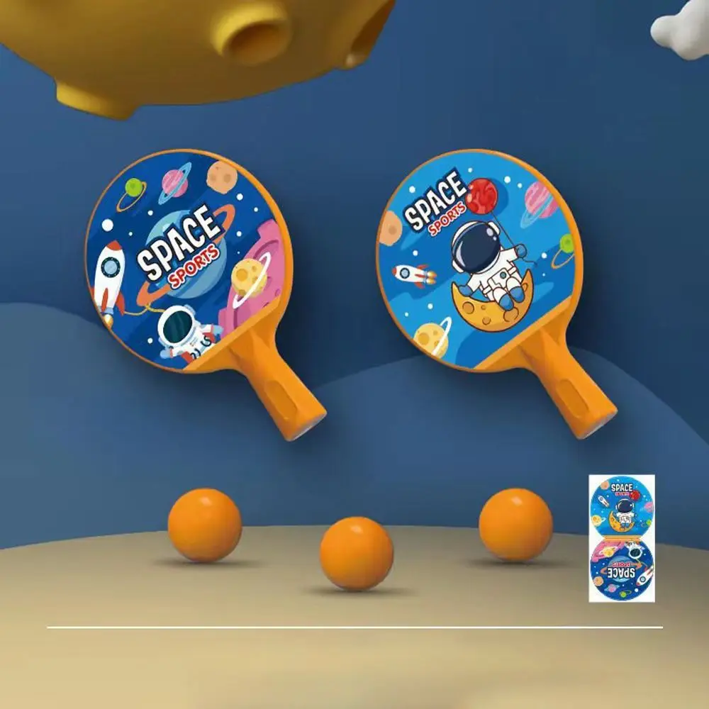 1 set hangende hangende tafeltennistrainer coördinatie astronaut pingpong zelftraining cartoon zelftraining