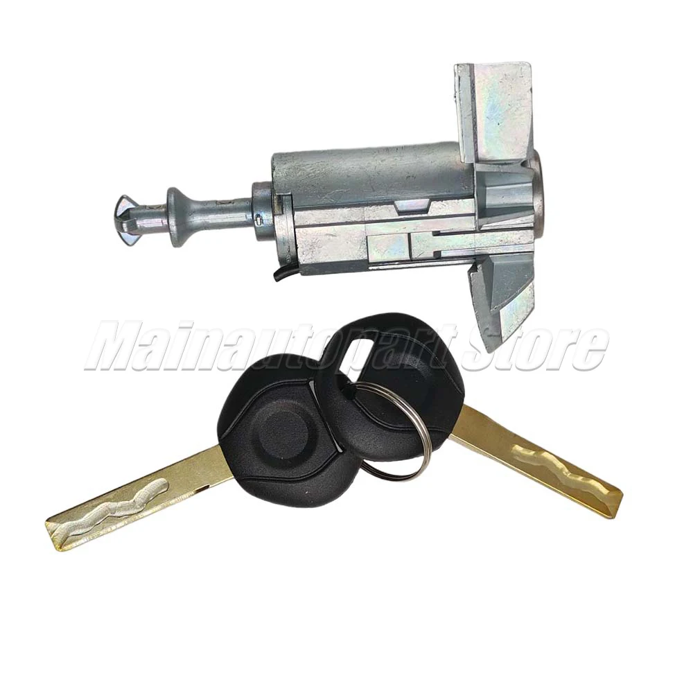 For BMW X5 E53 2000-2006 LEFT DRIVER DOOR LOCK CYLINDER BARREL ASSEMBLY w 2 KEYS