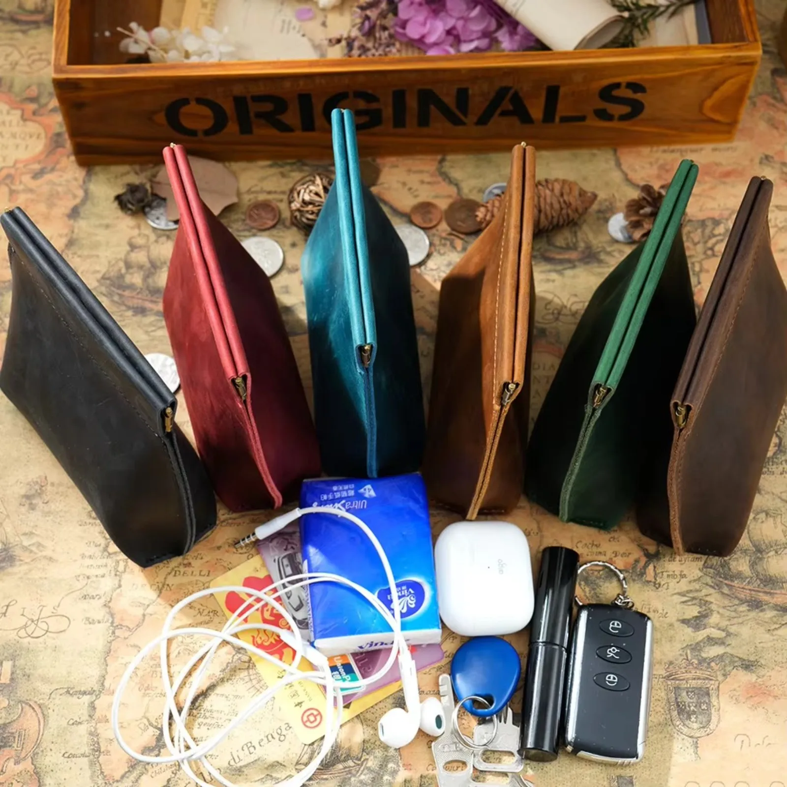 

Маленький кошелек из воловьей кожи, кошелек из мягкой кожи, сумка для монет, мини-держатель для мелочи, сумка для кредитных карт для женщин и мужчин