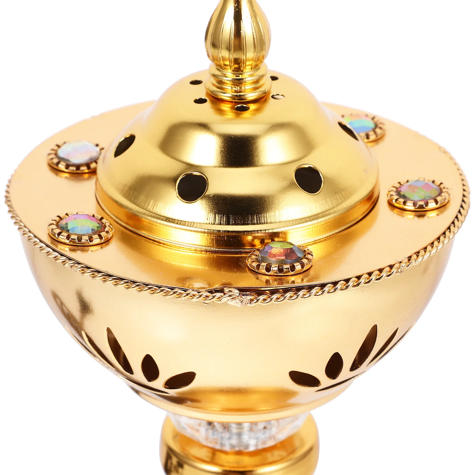 

Arabic Style Electric Incense Burner Plug-In Desktop Censer Home Decor Burner Metal Incense Holder For