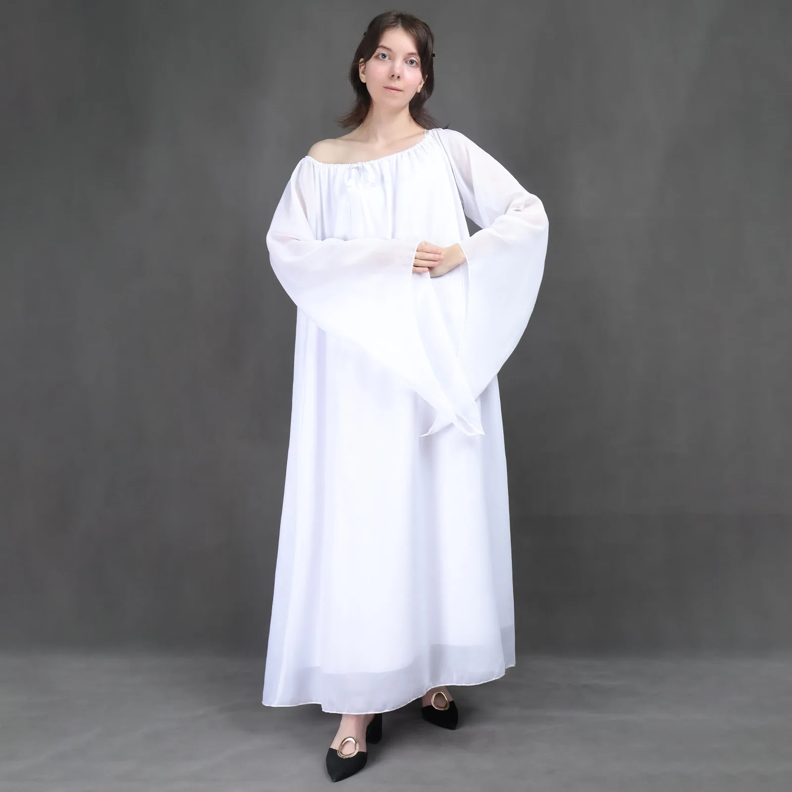 أزياء بادمي أميدالا التأثيرية لشخصية الفيلم فستان أبيض للهالوين ملابس تنكرية للحفلات للنساء البالغات