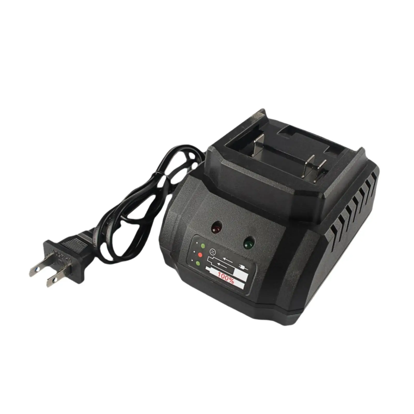 

21V Battery Charger Electric Power Tools Charger Replacement Safe with Light Indicator Power Tool Accessory US Plug