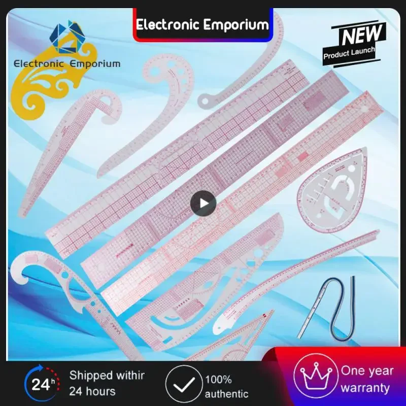 متعددة الوظائف 6501 البلاستيك الفرنسية منحنى الخياطة حاكم قياس خياط حاكم صنع الملابس 360 درجة بيند حاكم أدوات