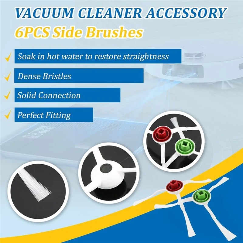 

A15Q-Accessories For Ecovacs Deebot T20 Omni / T20e Omni Robot Vacuum Cleaner Main Side Brush Hepa Filters Mop Bags