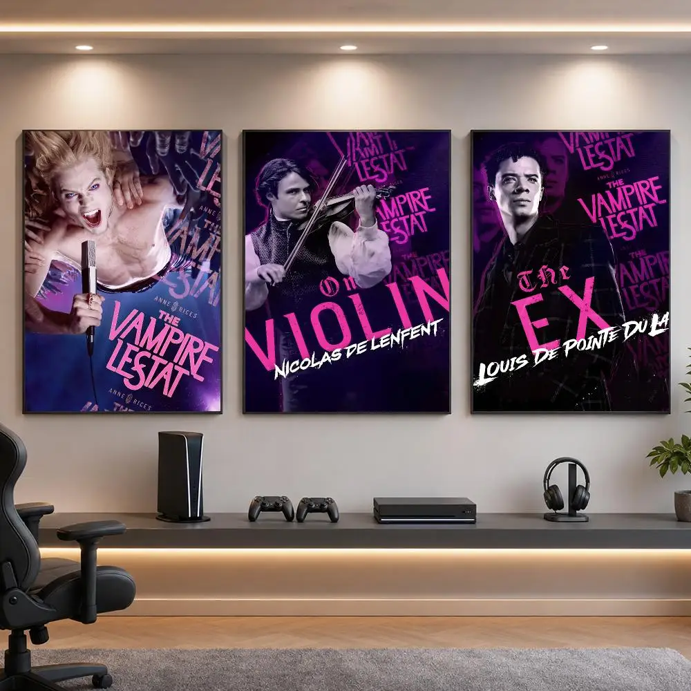 Novel T-The Vampire Lestat Gothic Horror Poster HD Removable Wall Art Gift Bedroom Lounge Dorm Office Gaming Cafe Bars