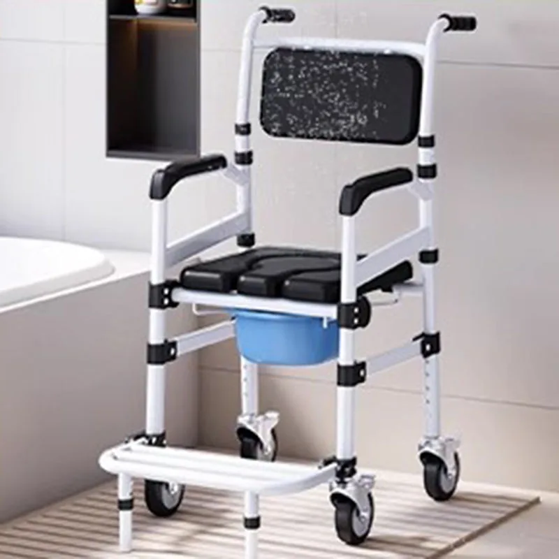 Stool Foldable Elderly Disabled Metal Bathroom Chair Space Saving Stackable Foot Taburete Plegable Home Furniture