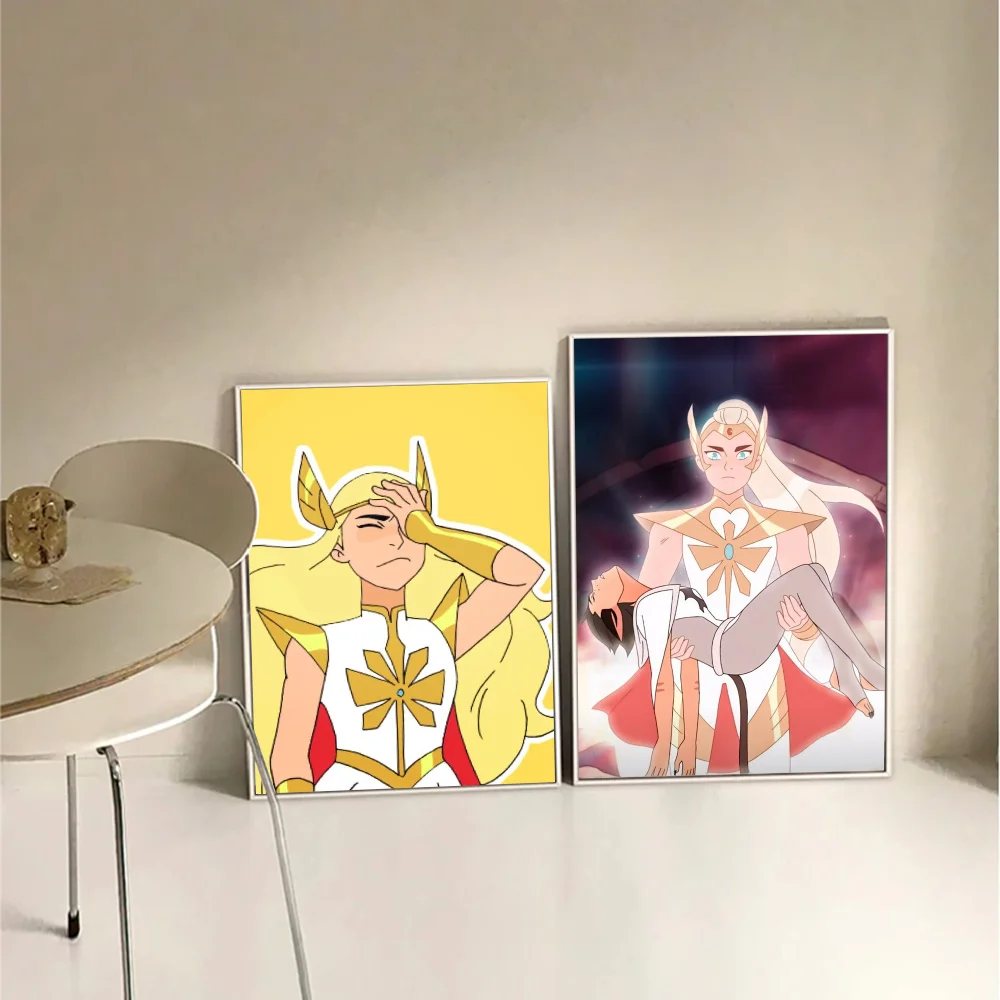 1pc She Ra And The Princesses Of Power Self-adhesive Art Poster Waterproof Paper Sticker Coffee House Bar Room Wall Decor