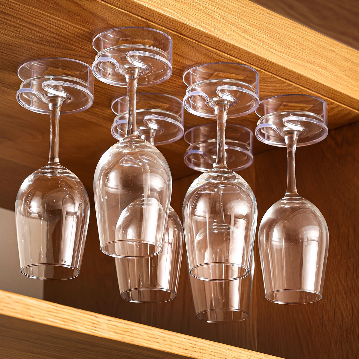 6pcs Under-Cabinet Wine Glass  - огляд і ціна Home Bar And Cabinet
