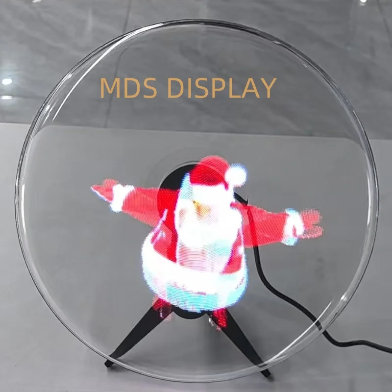 Layar Kipas Holografik 3D Shenzhen MDS 23 inci untuk Aplikasi Dalam Ruangan, Dekorasi Toko dan Rumah dengan Opsi Pengisian Daya Portabel