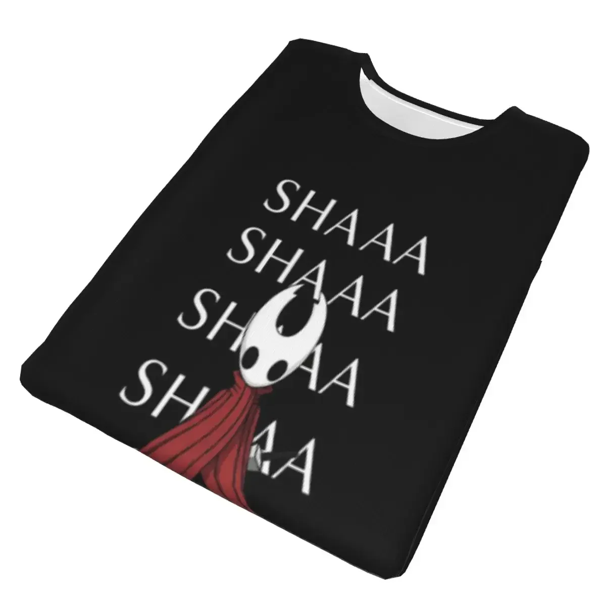 Hollow Knight Silksong Shaa Hornet Battle Cry polyester T-Shirt Men'sFunny T Shirts Men Round Neck Short Sleeve