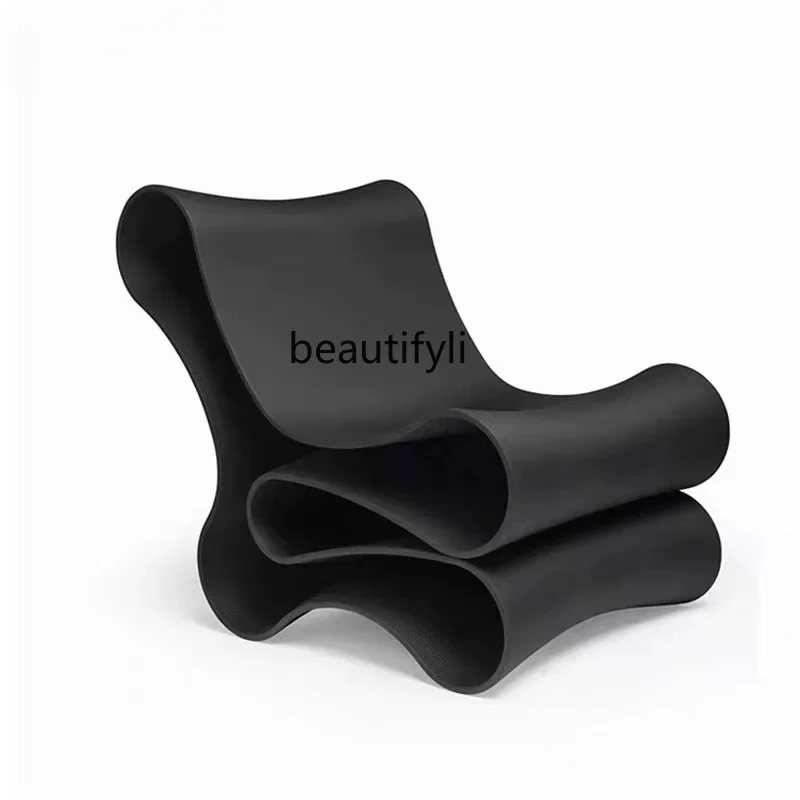 

Nordic Creative Strange Shape Frp Noodle Chair Hotel Villa Living Room Balcony Leisure Armchair chairs living room furniture