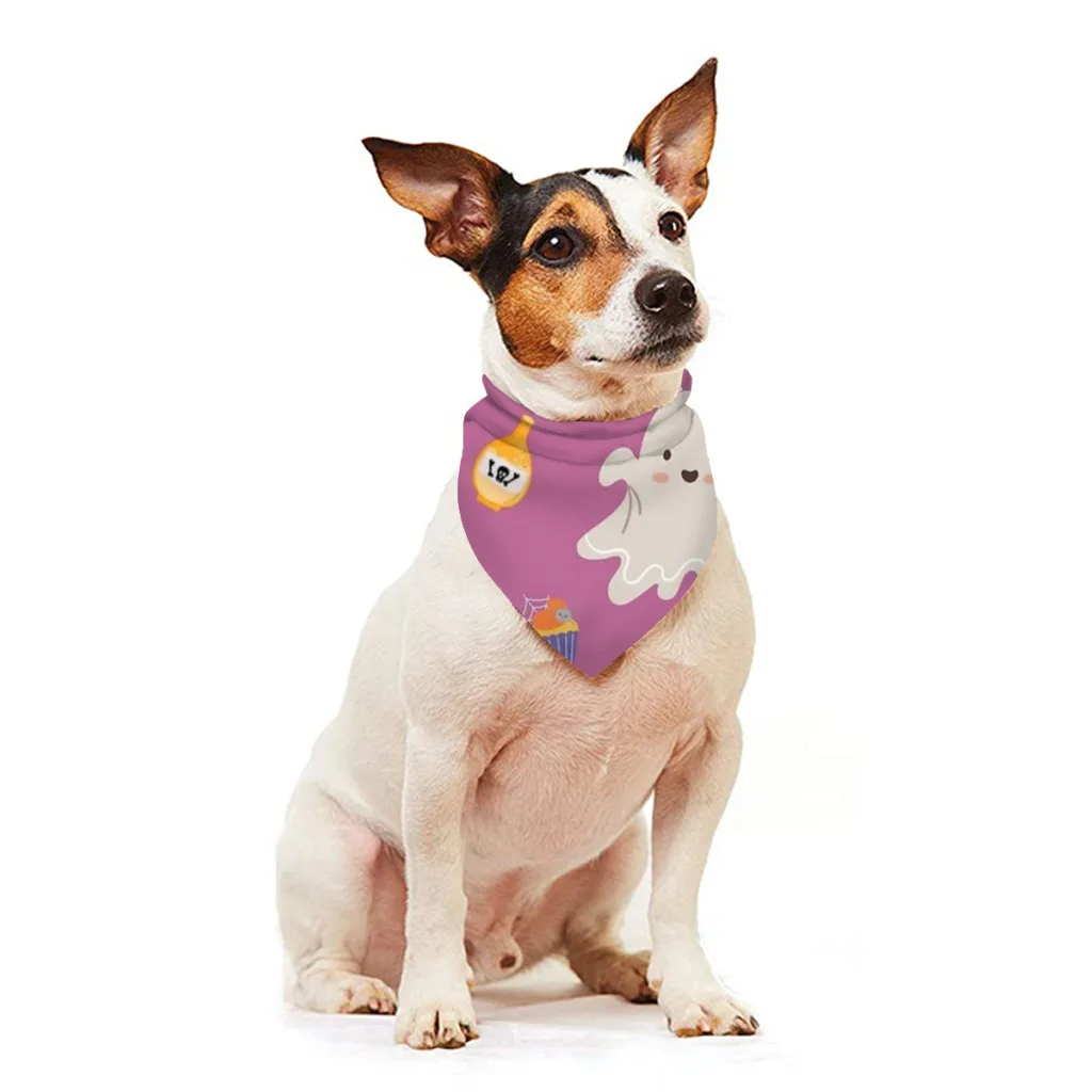 Halloween Is Coming - Halloween Costume Pet Dog Bandana For Small Dog Puppy Scarf Pet Bandanas Dog Grooming Supplies