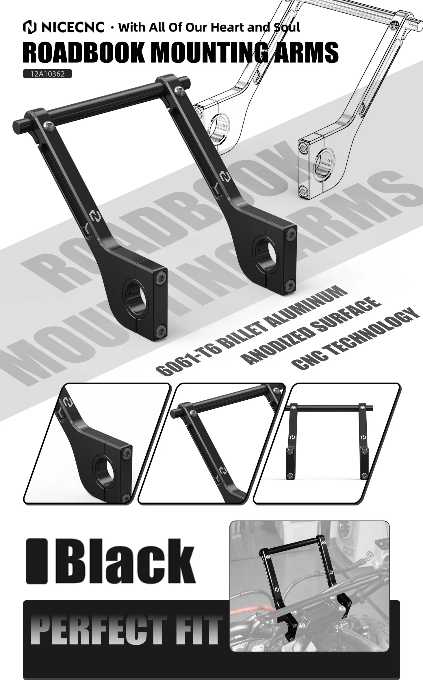 Für Husqvarna 701 SM701 Enduro GPS Navigator Halter Roadbook Halterung für KTM 690 SMC R 690 Enduro R GasGas ES 700 SM700 – Detail 2