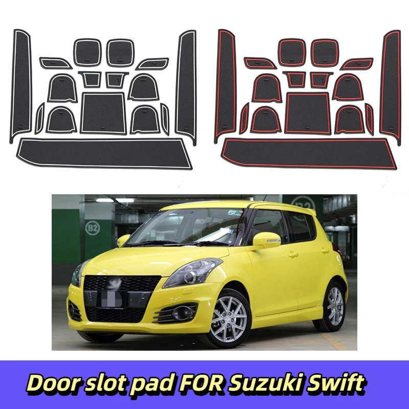 

CAR door slot pad for Suzuki Swift 1.2eco water cup pad, armrest storage box pad, interior modification