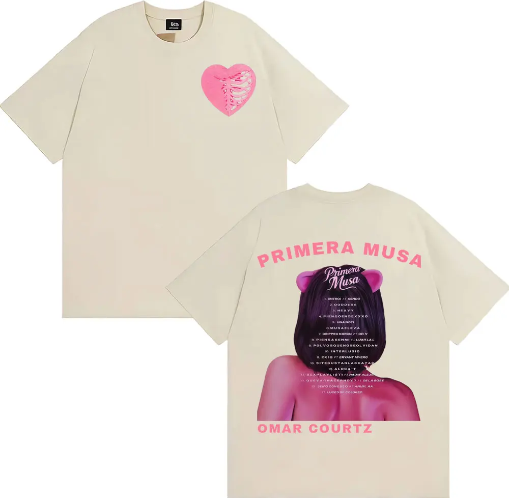 عمر كورتز بريميرا موسى ألبوم جولة ميرش تي شيرت الرجال النساء شارع العليا موضة الاتجاه تي شيرت الراحة القطن المتضخم تي شيرت #6