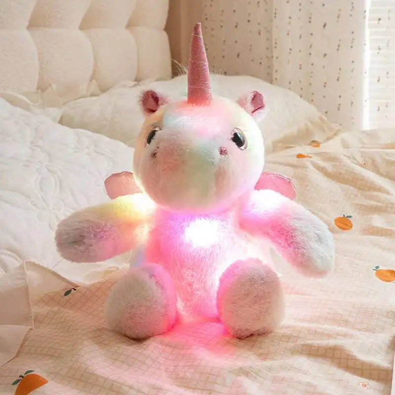 The Latest Luminous Unicorn Horse Kawaii Plush Toy Figurine Doll Cartoon Anime Cute Companion Sleeping Children Gift Doll 29 The Latest Luminous Unicorn Horse Kawaii Plush Toy Figurine Doll Cartoon Anime Cute Companion Sleeping Children Gift Doll