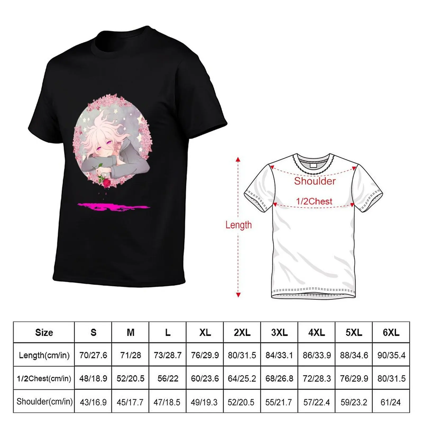 [Danganronpa 2] Komaeda Nagito T-Shirt man t shirt cotton t shirt man designer T-Shirt