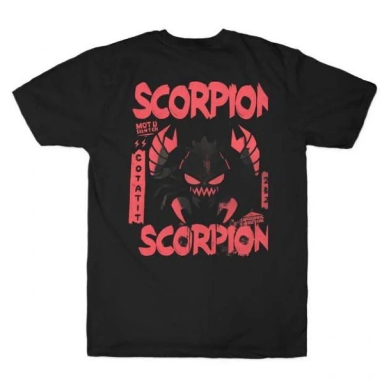 Scorpion 90's Video game Mortal Kombat Gift tee for gamer 100% cotton Men's Short Sleeve Graphic T-Shirt All size tops S-6XL