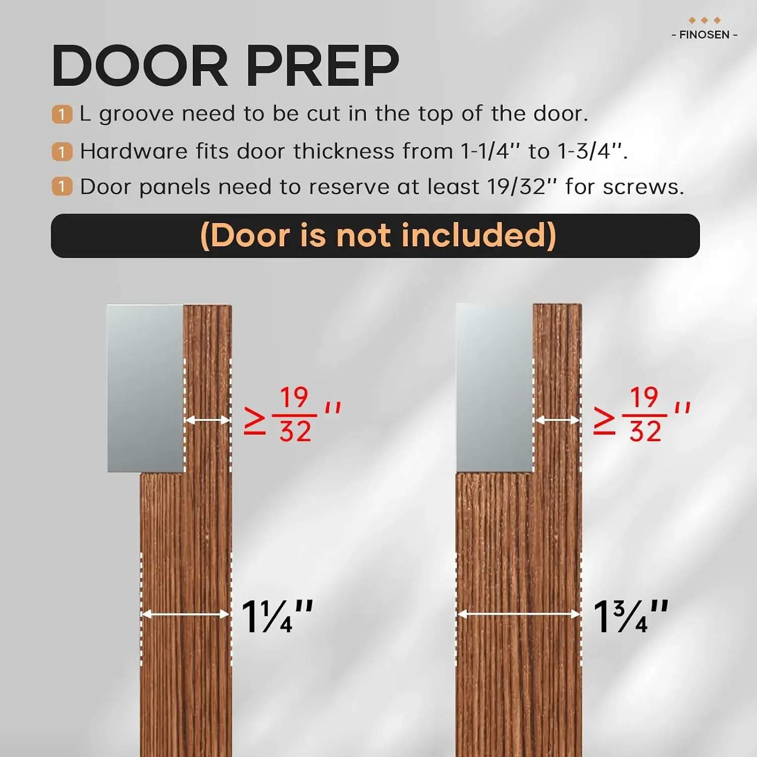 48inch Concealed Sliding Barn Door Hardware with Soft Close Mechanism, Wall Mount System, Fit MIN Opening Width 40in, Invisible