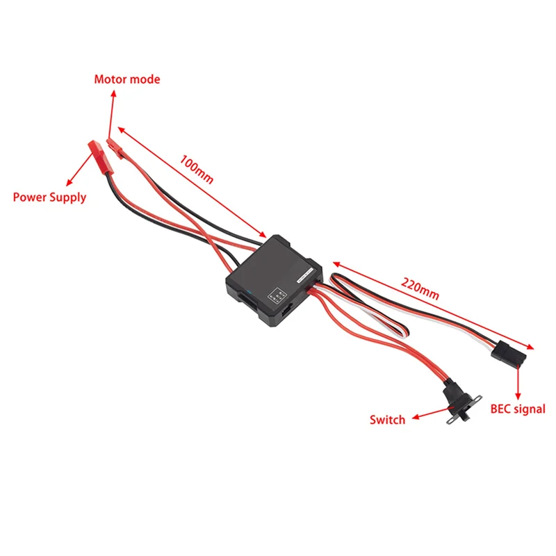 

5X 40A Brushed ESC Electronic Speed Controller For WPL C24 C34 MN D90 MN99S MN86S RC Car Upgrade Parts