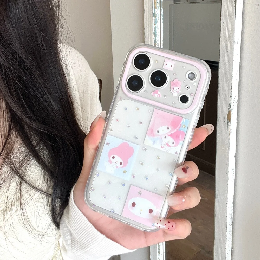 Luxury Gilded Star Melody Hot Sale Phone Case For iPhone 17 Pro Max 17 Pro 15 Pro 16 Pro Max Shockproof Protective Cute Cover