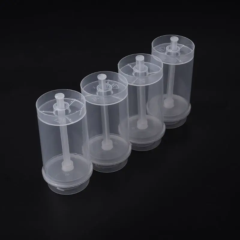 50 peças transparentes push com tampas atirador para para uso festa fácil preencher dura