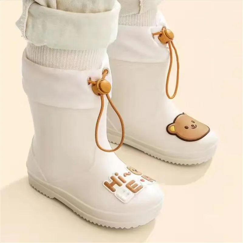 Bottes de pluie imperméables pour enfants, botte d'eau pour garçons et filles, botte de dessin animé pour enfants, mode