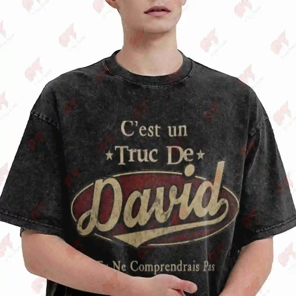 It's A David Thing You Wouldn't Understand Vintage Washed Tee Pure Cotton T-Shirt