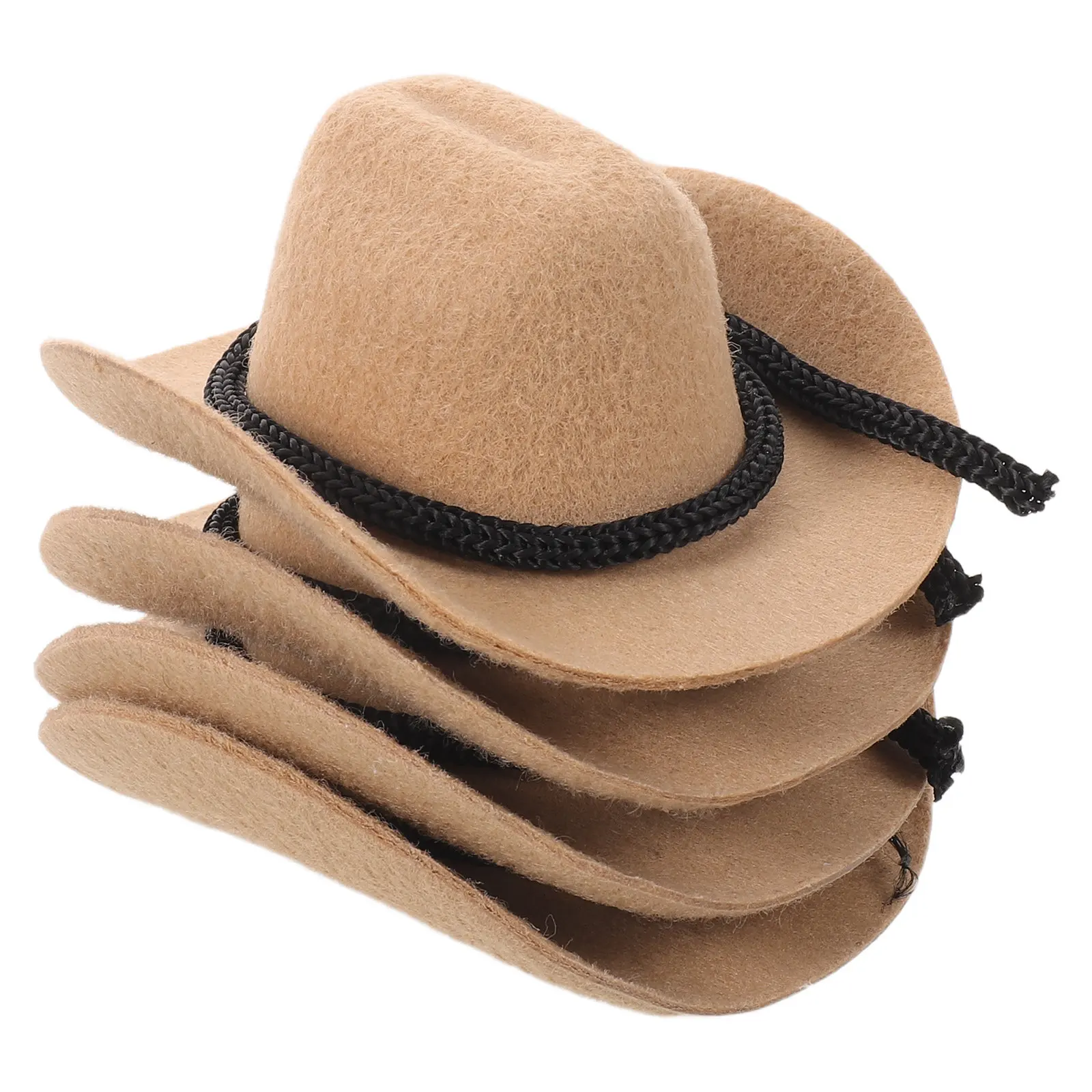 

Набор из 4 миниатюрных ковбойских шляп (8 см) для декора, вечеринок и поделок