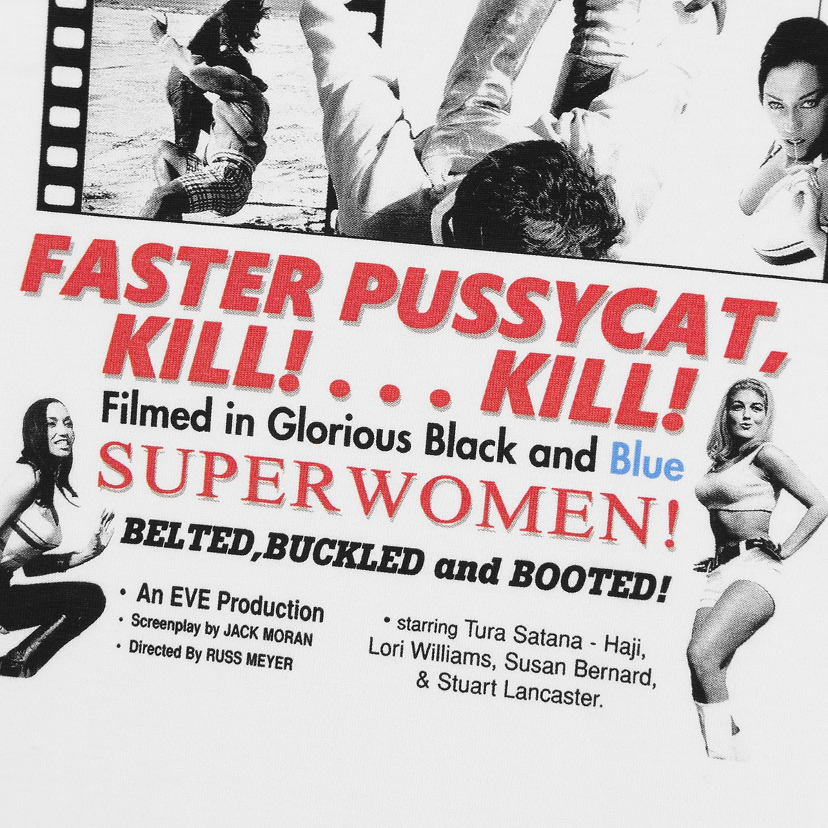 Faster Pussycat! Kill! Kill T-Shirt Cult Classic B Movie Russ Meyer Tura Satana Men Summer Cotton Tee Shirt