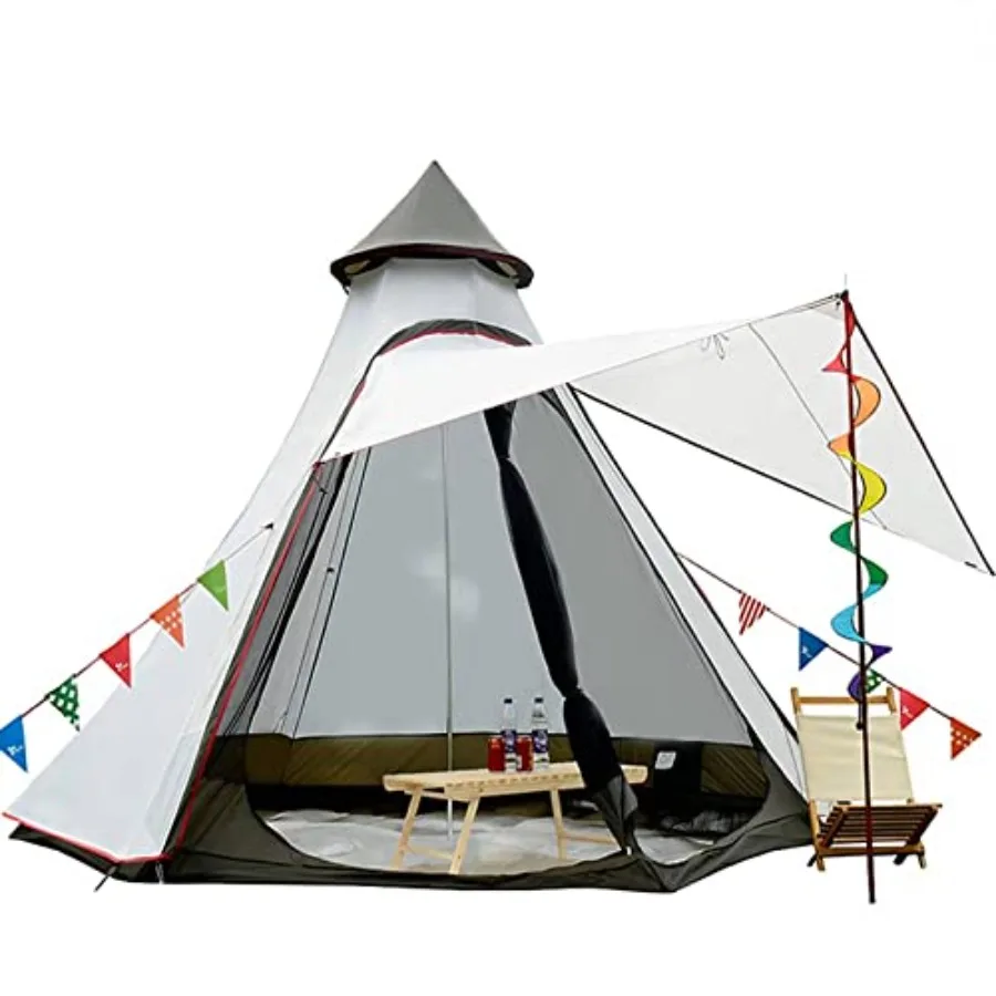 

12'x10'x8'Dome Camping Tent 5-6 Person 4 Season Double Layers Waterproof Anti-UV Windproof Tents Family Outdoor Camping Tent Do