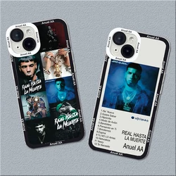 Anuel AA Real Hasta La Muerte Miękkie, przezroczyste etui na telefon do iPhone'a 16 etui iPhone 11 12 13 14 15 Pro Max XS X XR 7 8 16 Plus Cover