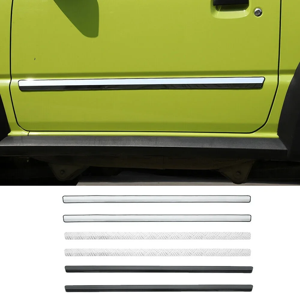 

Stainless Steel Car Refit Side Door Body Molding Panel Decorative Cover Trim Fit for Suzuki Jimny JB64 JB74 2019-2024