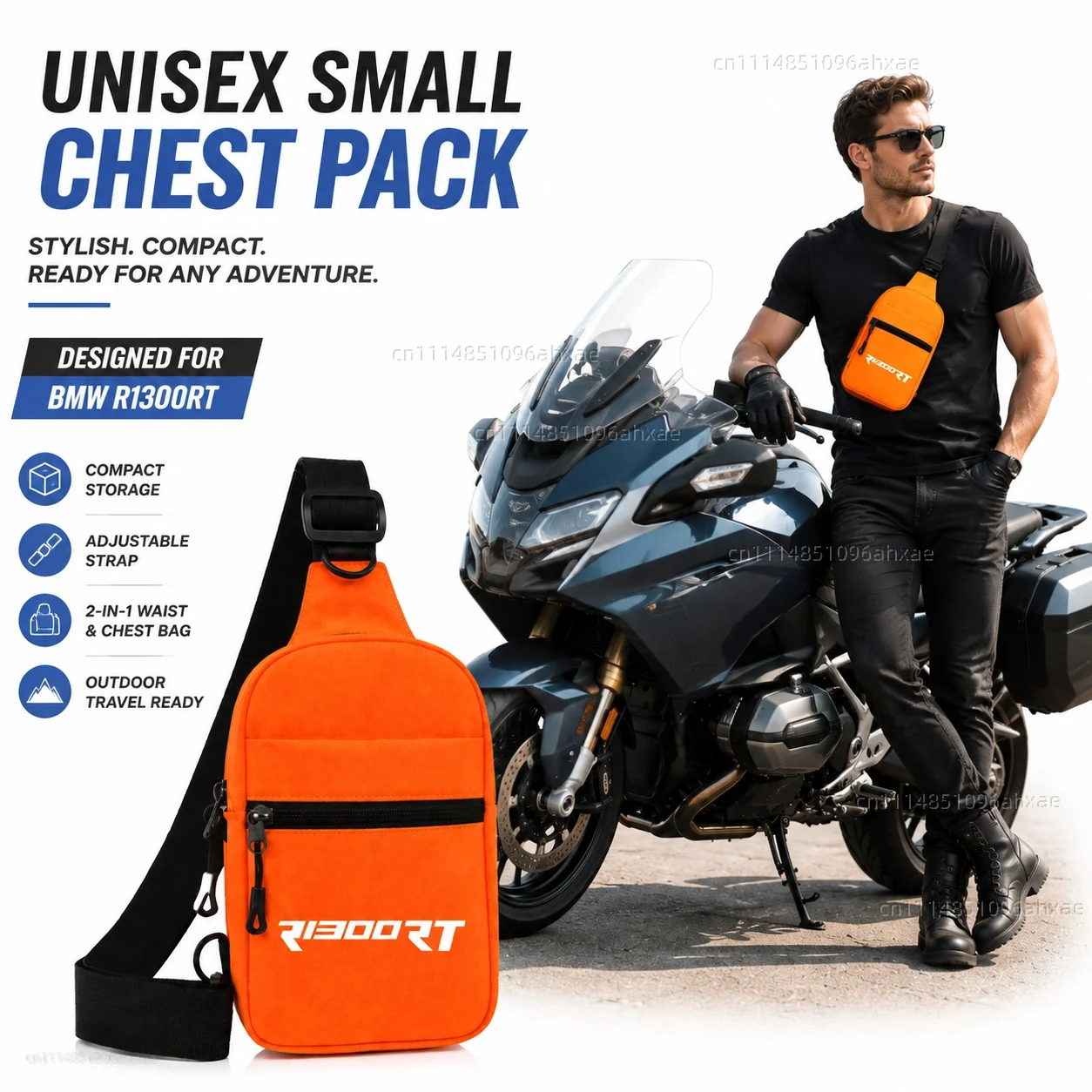 Motorcycle 2In1 Multi-functional Waist Bag Chest Bag Outdoor Travel Bag For BMW R1300RT R 1300 RT R1300 1300RT RT1300 Option 719