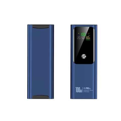 Портативный внешний аккумулятор 100W PD с быстрой зарядкой, 20000 мАч, двунаправленный, для iPhone, Android, ноутбуков