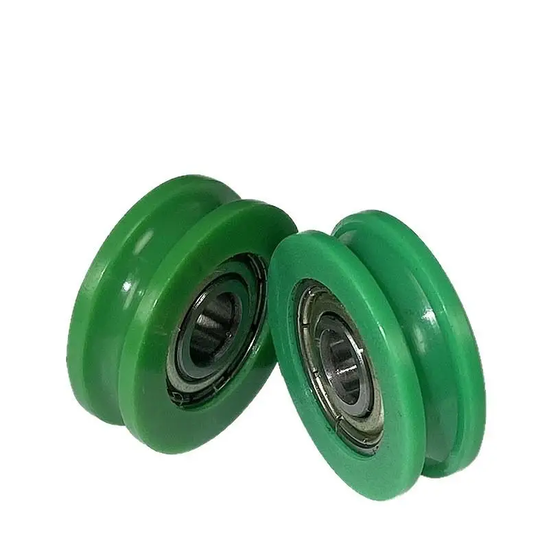 Hardware High Temperature Resistant Guide Wheel U Rubber-coated Bearing Pulley For Bathroom Mobile Doors And Windows