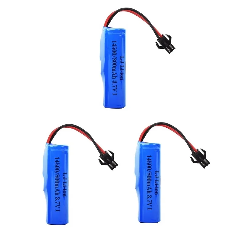 RC wyczyn akumulator samochodowy 14500 SM-2P 3.7v 800mah akumulator litowo-jonowy/ładowanie USB dla C2 D828 części zamienne do samochodów RC RC akumulator samochodowy 1-5pcs