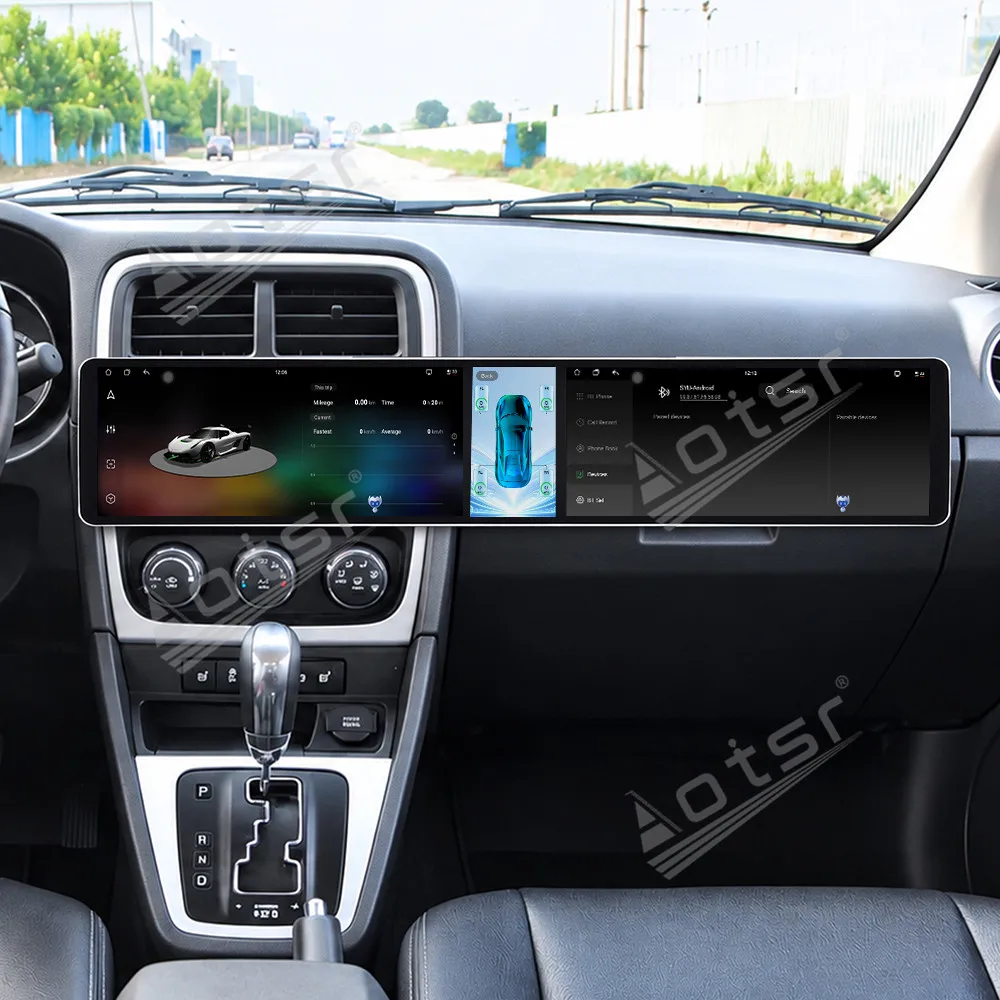 Triple Screen Android Car Radio For DODGE CALIBER 2010~2012 Automotive Multimedia Player GPS Navigation CarPlay Auto Head Unit