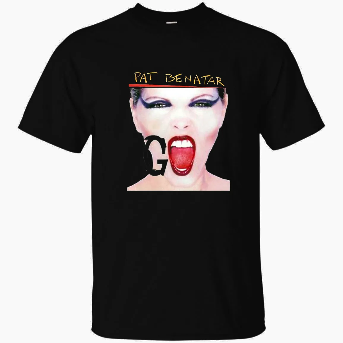New Pat Benatar Go. Rock Singer T-shirt Black Men Size S-4XL