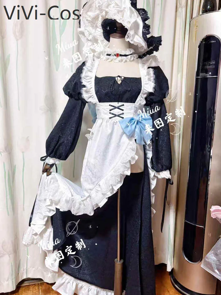 

ViVi-Cos Wuthering Waves The Shorekeeper Maid Cosplay Costume Cos Game Anime Party Uniform Hallowen Play Role Clothes Clothing