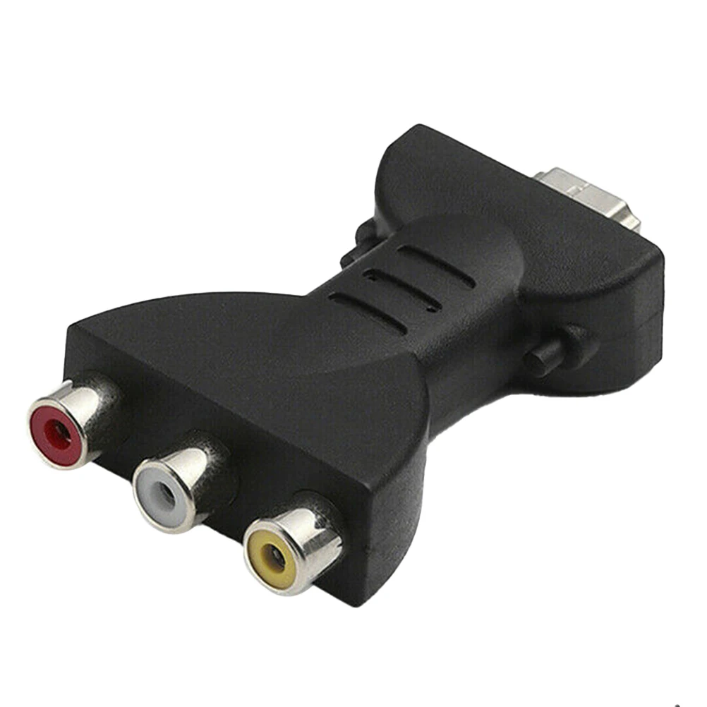 

to Adapter Converter for HDTV System Video Cable Durable Plastic Multi Function Signal Support