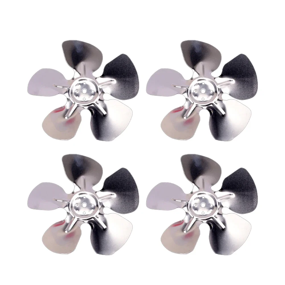 Aluminum 4pcs Cooling Fan Blades For Refrigerator Motors 150mm 200mm 250mm Diameter Replacement For Cold Storage