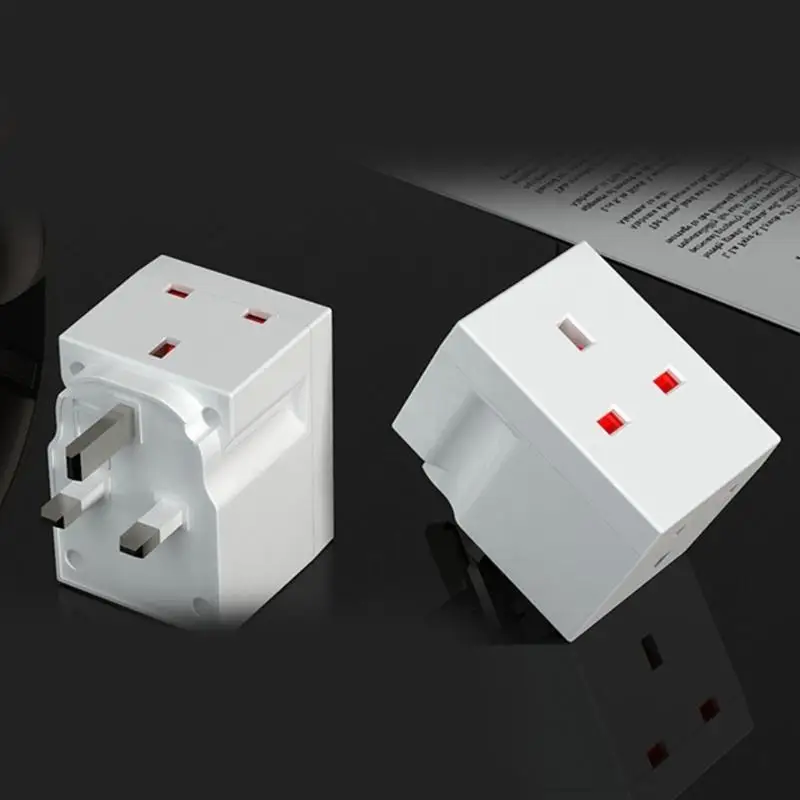 R53C 13A منصهر محول التيار المتردد الجداري موسع الطاقة لأجهزة الكمبيوتر المحمول والكمبيوتر والتلفزيون 3 طرق و3 دبابيس