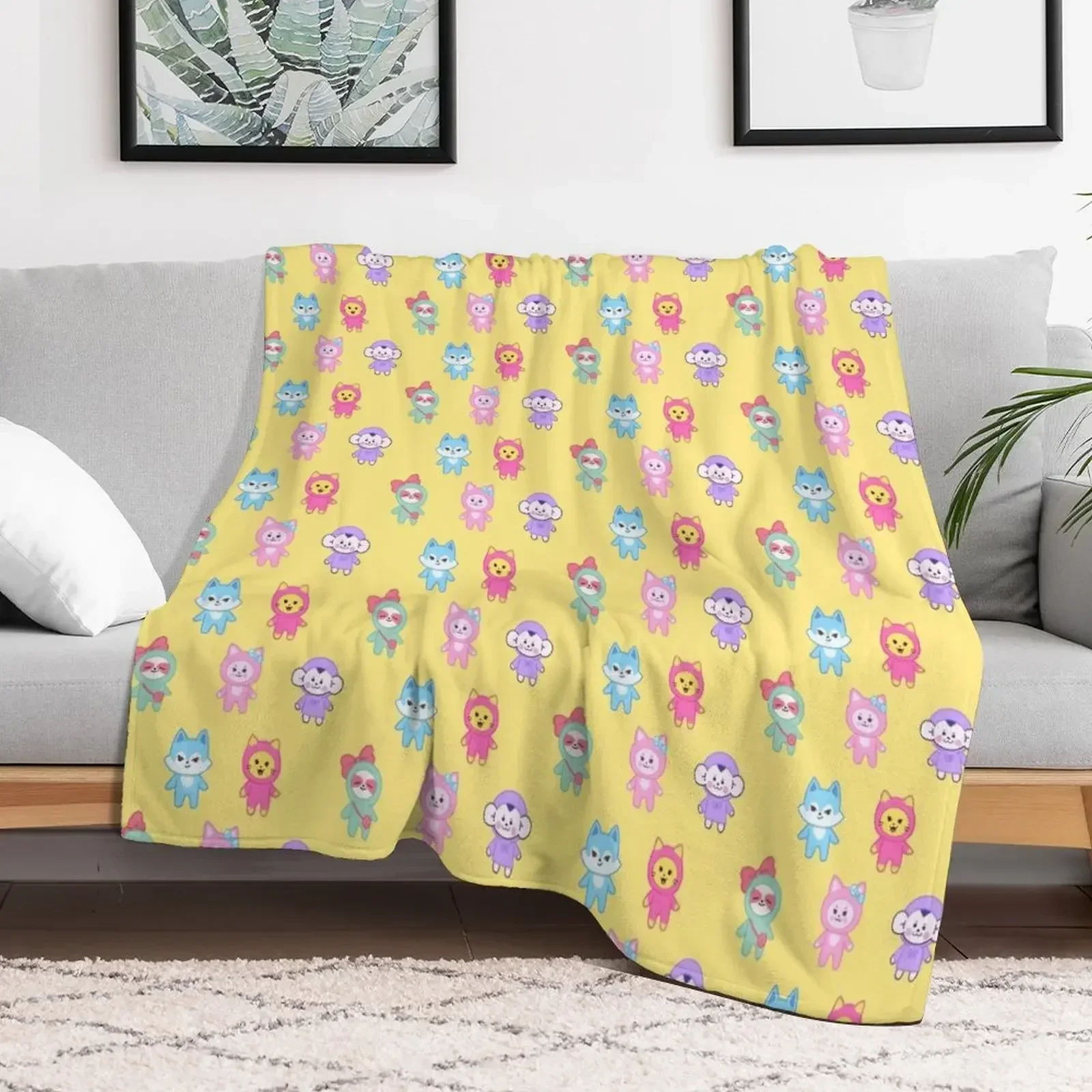

ITZY (WDZY) All Member Set Throw Blanket Soft cosplay anime Blankets decorative Thins Heavy For Decorative Sofa Blankets