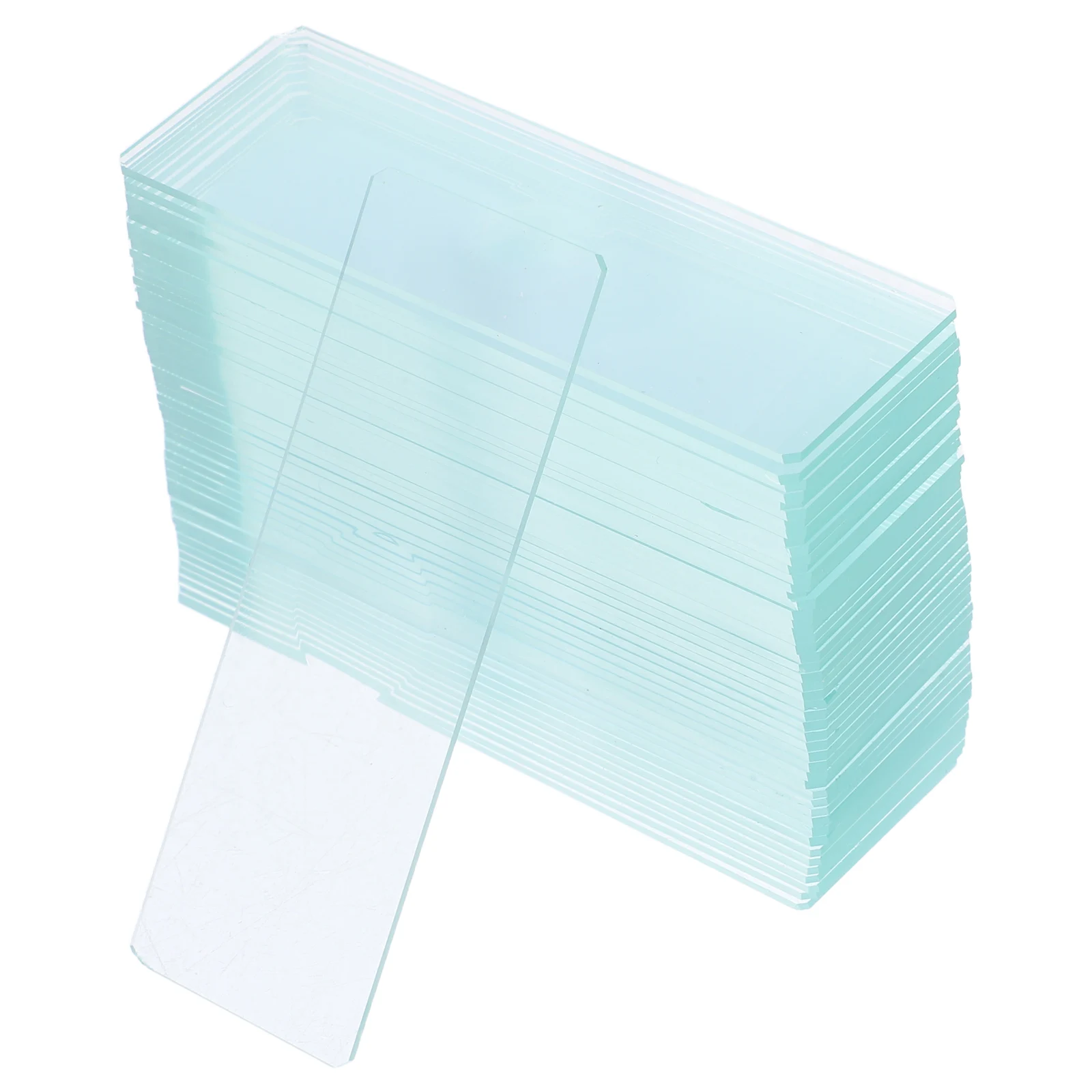 

50Pcs Single Concave Glass Microscope Slides Stable Laboratory Slides for Aquatic Specimens Smooth Surface Solid