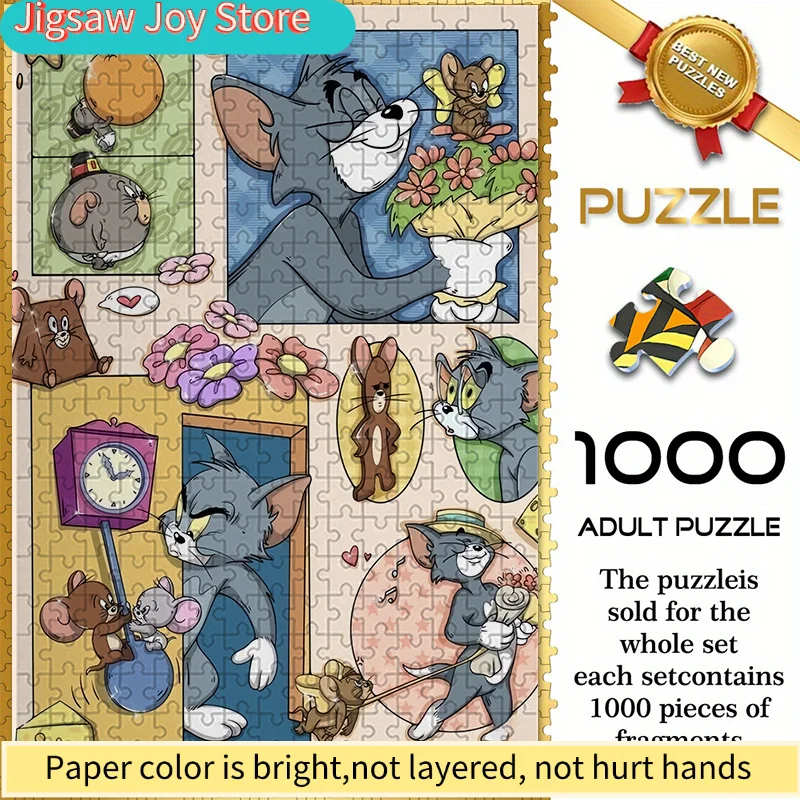 

of Warner Bros. Seamless Puzzles Z10.1-24, Featuring Multiple Scenes of Tom And Jerry, Measuring . Durable And Thick Puzzle, P